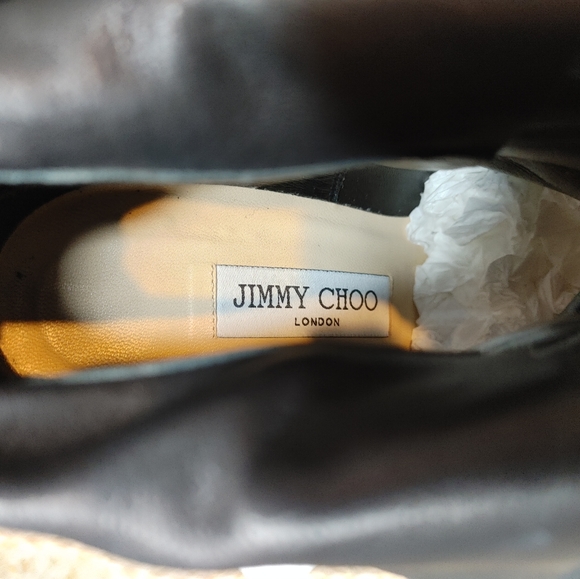 JIMMY CHOO Dalal Leather-Trimmed Supple Suede Ankle Boots EU 38.5 US 8.5 - Picture 15 of 16